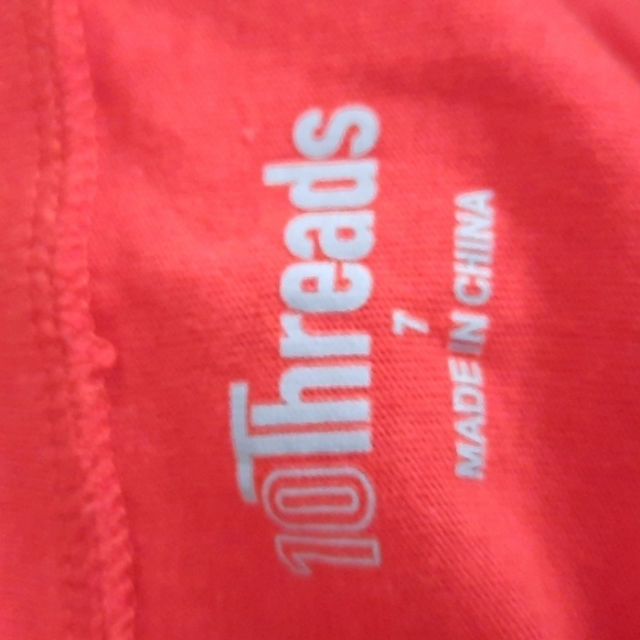 10 Threads size 7 Firecracker patriotic short sleeve tshirt - Picture 5 of 9